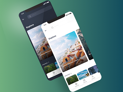 Voyago - Travel App Sketch template