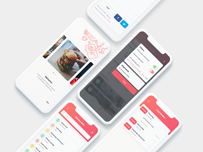 Salt - Food Order App UI Kit app clean design food ios iphonex kit listing mobile modern order sketch ui ux
