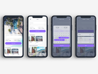 Rooms Hotel Booking App UI Kit