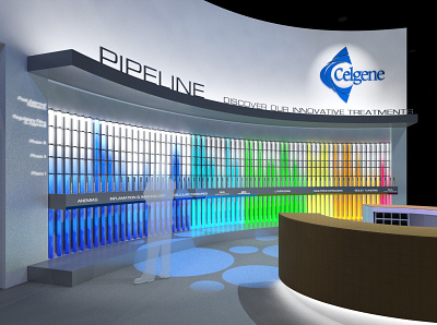 LED Pipeline Concept 3d art 3d model 3d modeling color data visualization design exhibit exhibit design tradeshow tradeshow booth