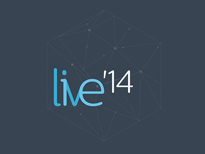 Live'14 design concept concept design flat logo