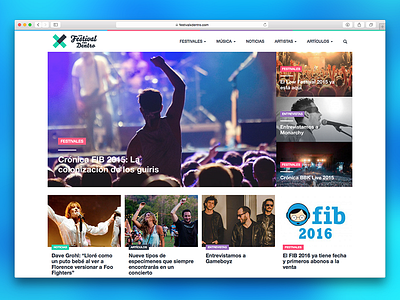 Un Festival por Dentro Website Redesign design gui mag magazine ui user interface design ux web web design website