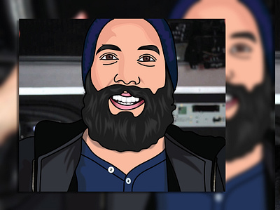 Vector Art Portrait of Jack Conte art custom type dribbble fahar illustration illustrator portrait vector vectorart