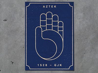 Aztek / 1528 - GJK aztek hand poster