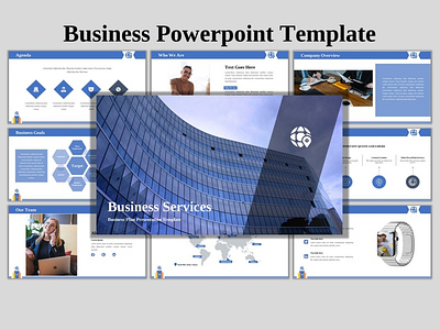 Business Services - Creative Business PowerPoint Template advertisement advertisements corporate design ecommerce enterpreneur enterprise powerpoint presentation powerpoint template presentation