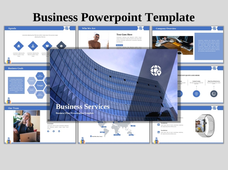 Business Services - Creative Business PowerPoint Template by abukick on ...