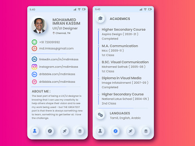 New Style of Crafting a Resume app art design icon illustration resume resume cv resume design resume template typography ui ux