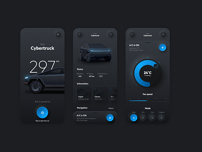 Tesla App Design app art branding figma icon typography ui ux