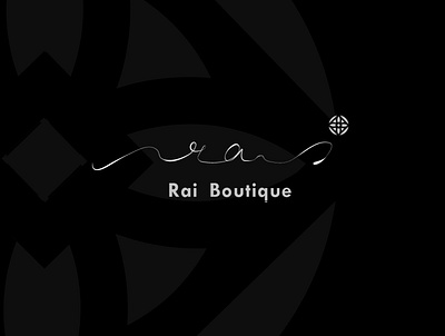 Rai Boutique art branding design flat illustration logo minimal type ui ux