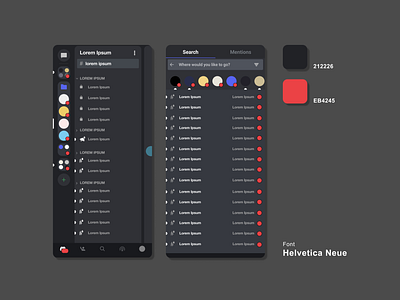 Discord Re-Make app branding colorful graphic design ui