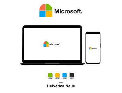 Microsoft Logo Re-Make app branding colorful design graphic design icon illustration logo
