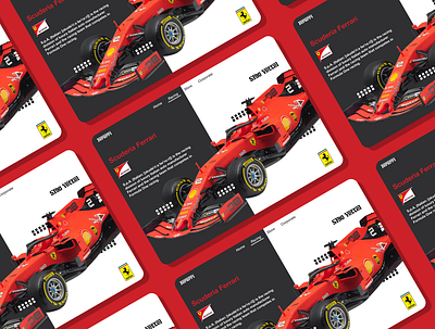 Scuderia Ferrari branding colorful design graphic design illustration ui