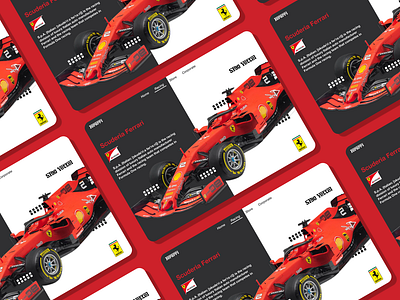 Scuderia Ferrari branding colorful design graphic design illustration ui