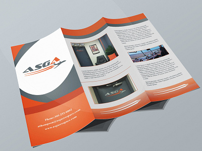 ASGA AEROSPACE branding brochure logo