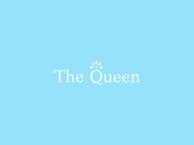 The Queen - Jewelry Brand blue brand branding crystal design graphic design logo logo design logo inspiration the queen type vector white