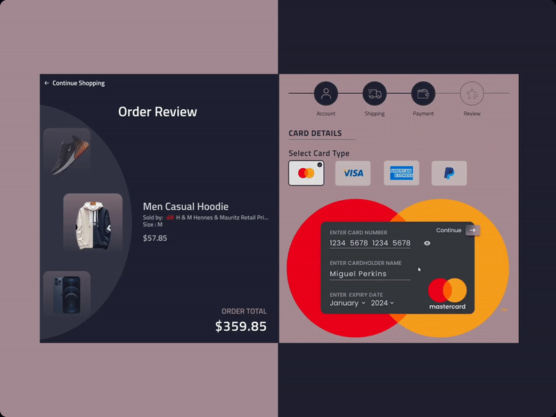 Credit Card Checkout Page