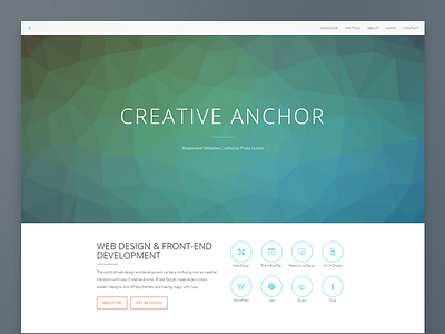 Creative Anchor Homepage portfolio web design web design portfolio