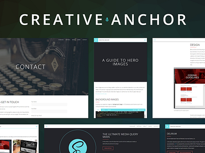 Creative Anchor Layouts portfolio web design web design portfolio