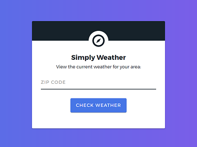 Simply Weather Web App