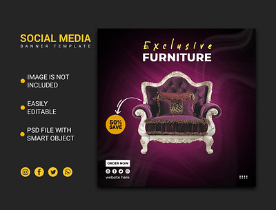 Furniture Banner Design Template design designinspiration furniture furniture design furniture shop flex design grphicsdesign