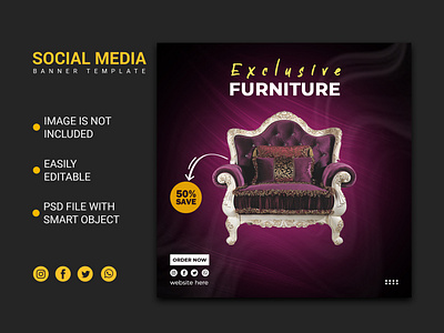 Furniture Banner Design Template