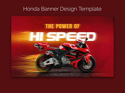 Honda Banner design design designinspiration grphicsdesign hi speed banner hi speed banner honda banner honda banner motorcycle motorcycle banner motorcycles post professional banner promo promotion recent social web banner