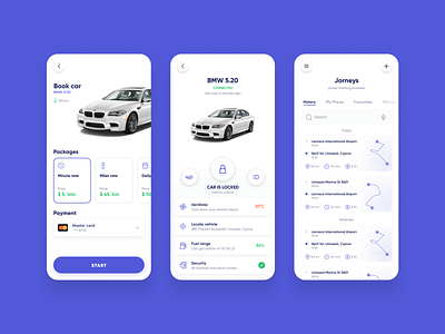Car Sharing Mobile App, UI/UX Design - Part 2 app design app designer app development app development company car sharing car sharing app mobile app design ui ux design