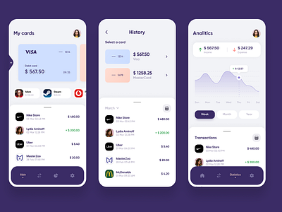 Mobile Banking App. UI/UX Design