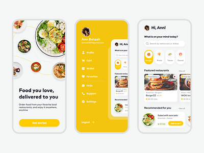 Food Delivery App | UI/UX Design - 1