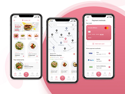 Food delivery mobile app - UI / UX design - 2