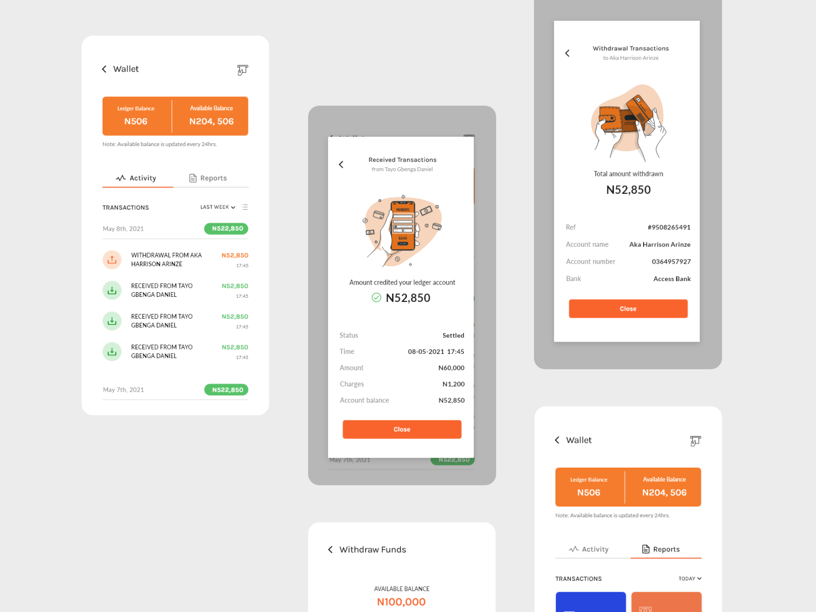 e-Wallet Design by Agbor Sophia on Dribbble