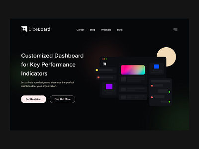 DiceBoard- Customize Dashboard Landing Page