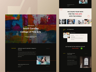 Arts College Concept UI