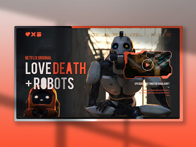 Love Death + Robots death love robots ui website concept