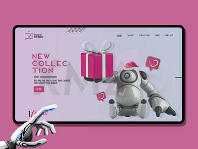 Robo Xmas Store #Asus rebound christmas design robot ui web xmas