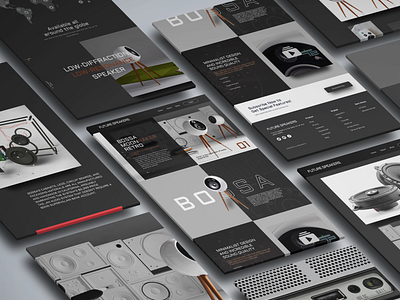 Speakers store concept branding design speakers typography ui ux web