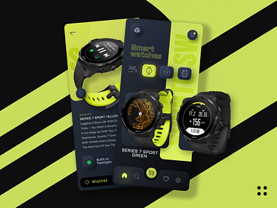 Smart devices shop (Concept) app design smartwatch store ui ux vector