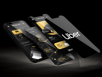 Uber - App redesign app design logo redesign uber ui ux