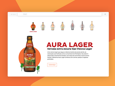Bohemia Beer beer bohemia craft design interface petropolis ui ux webdesign