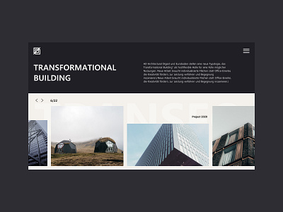 Architecture company design minimal page design ui web