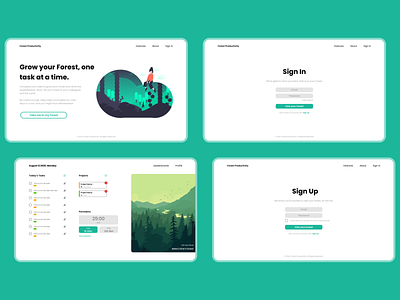 Forest Productivity concept concept design design figma ui uidesign web webdesign webdesigner website