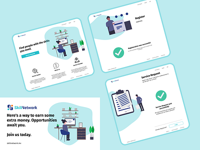 Skill Network concept concept design design figma ui uidesign web webdesign webdesigner website