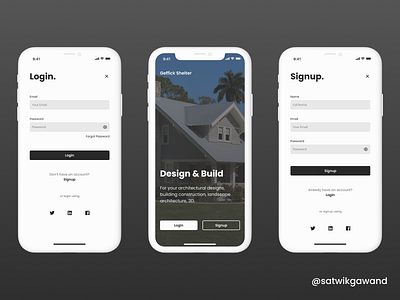 004 - Architect App app app design app ui concept concept design design figma mobile ui uidesign