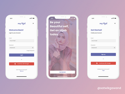 006 - Online Hijab Store App app app design app ui concept concept design design figma mobile redesign ui uidesign
