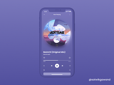 050 - Music Player app concept concept design design figma mobile music player ui uidesign