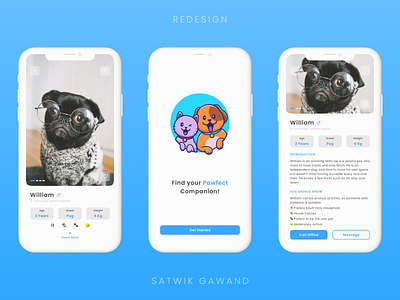 001: Pawfect app concept concept design design figma ui uidesign
