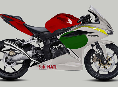 CBR 250RR RC166 Livery design illustration vector