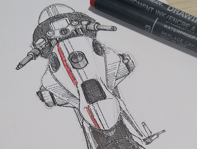 BMW Sketch design graphic design instagram post moto motorcycle sketch
