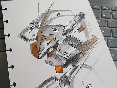 GUNDAM branding design illustration instagram post sketch