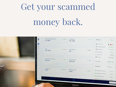 get your scammed money back